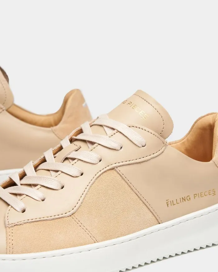Court Ripple Suede Mix Sand Beige MenWomen Filling Pieces Sneakers