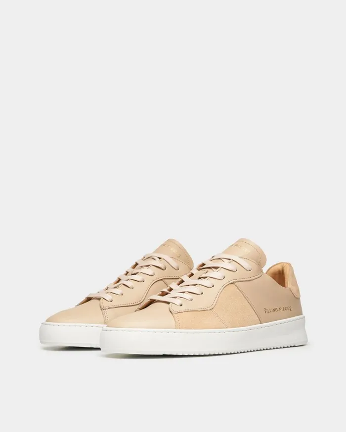Court Ripple Suede Mix Sand Beige WomenMen Filling Pieces Sneakers