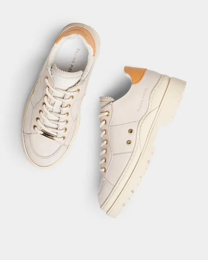 Court Serrated Off White WomenMen Filling Pieces Sneakers