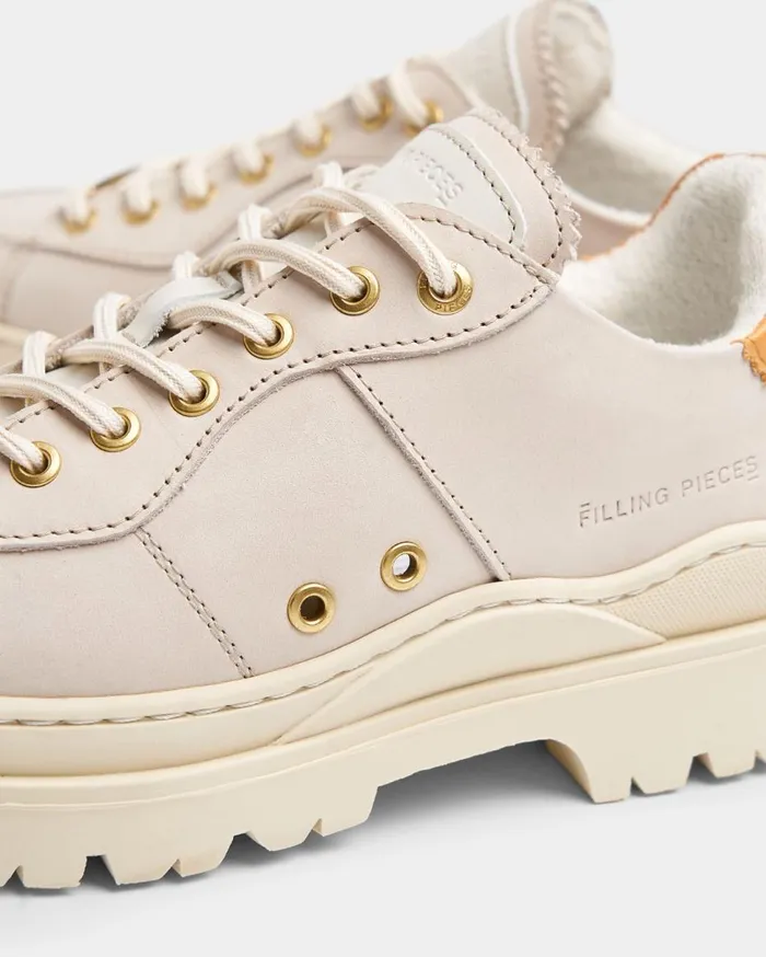 Court Serrated Off White WomenMen Filling Pieces Sneakers