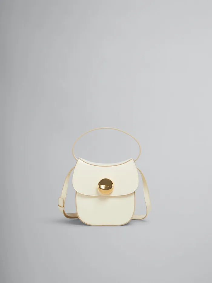 Cream Leather Butterfly Small Handbag Women Marni Shoulder Bags