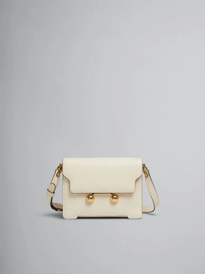 Cream Leather Trunkaroo Medium Shoulder Bag WomenMen Marni Trunkaroo Bag