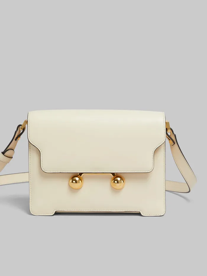 Cream Leather Trunkaroo Medium Shoulder Bag WomenMen Marni Trunkaroo Bag