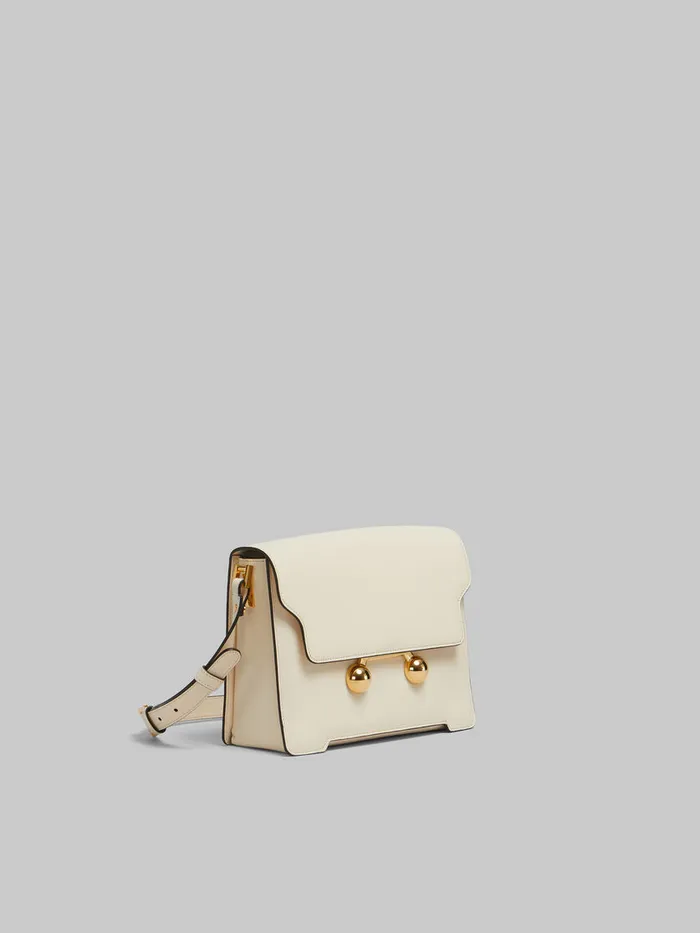 Cream Leather Trunkaroo Medium Shoulder Bag WomenMen Marni Trunkaroo Bag