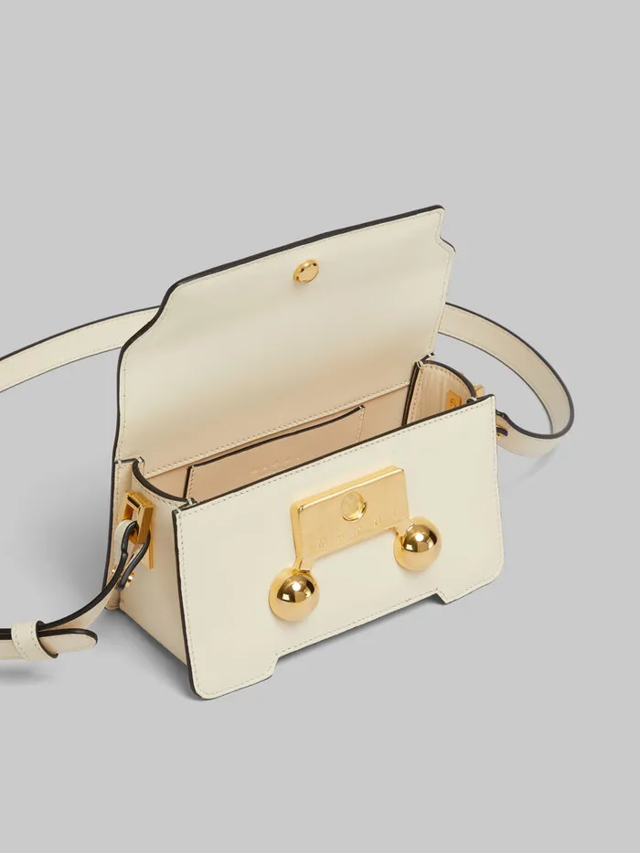 Cream Leather Trunkaroo Mini Shoulder Bag WomenMen Marni Trunkaroo Bag