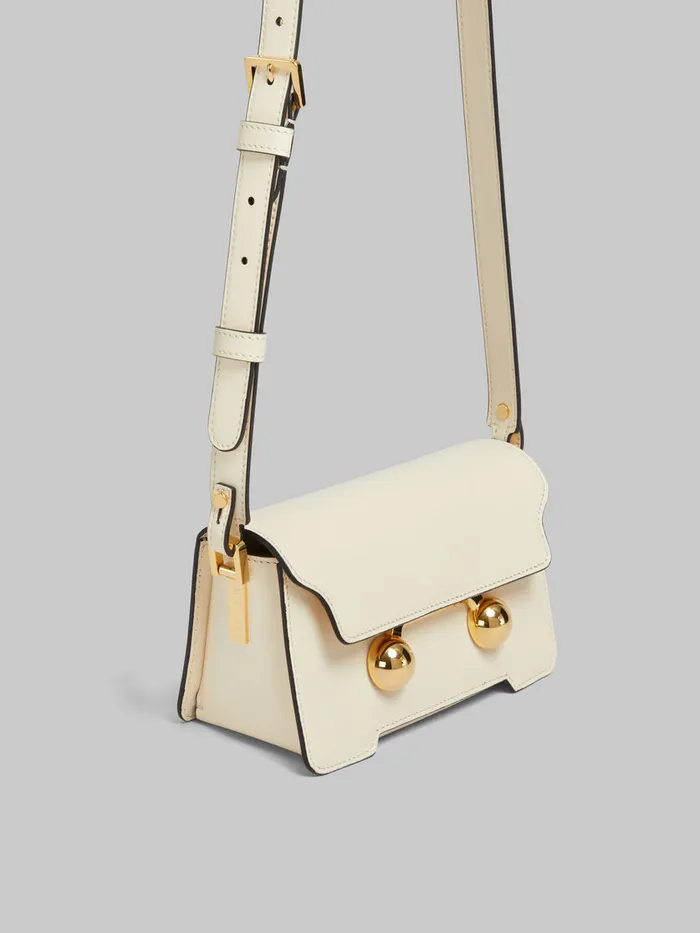 Cream Leather Trunkaroo Mini Shoulder Bag WomenMen Marni Trunkaroo Bag