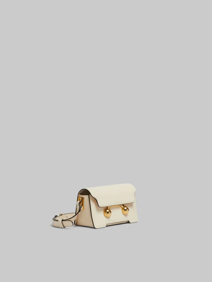 Cream Leather Trunkaroo Mini Shoulder Bag WomenMen Marni Trunkaroo Bag