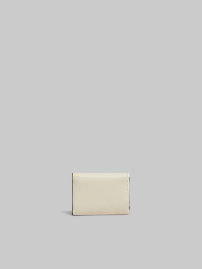Cream Leather Trunkaroo Trifold Wallet Women Marni Wallets and Small Leather Goods