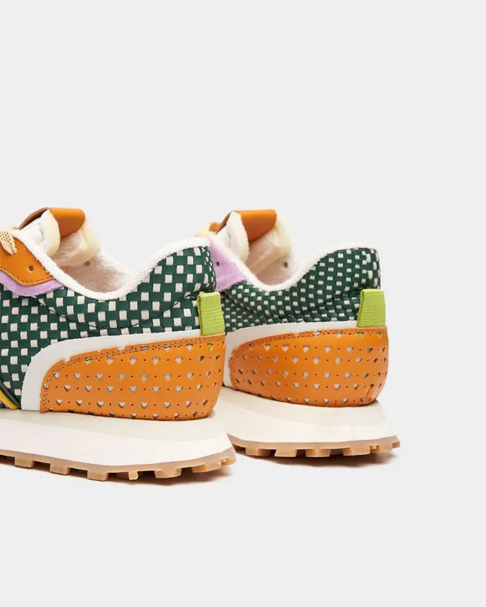 Crease Runner Checkered Orange WomenMen Filling Pieces Sneakers