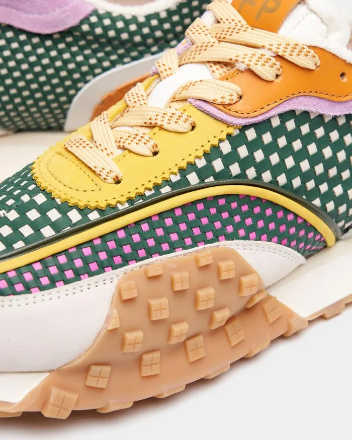 Crease Runner Checkered Orange WomenMen Filling Pieces Sneakers
