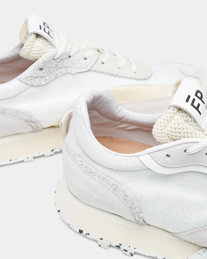 Crease Runner Sprint All White MenWomen Filling Pieces Sneakers
