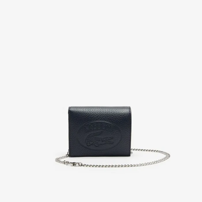 Croco Crew Grained Leather Belt Bag Peacoat Womens Lacoste Small Leather Goods Near Me