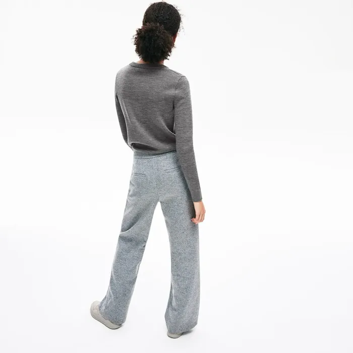 Croco Magic Wool Sweater Grey Womens Lacoste Sweaters and Sweatshirts Gift 4 You