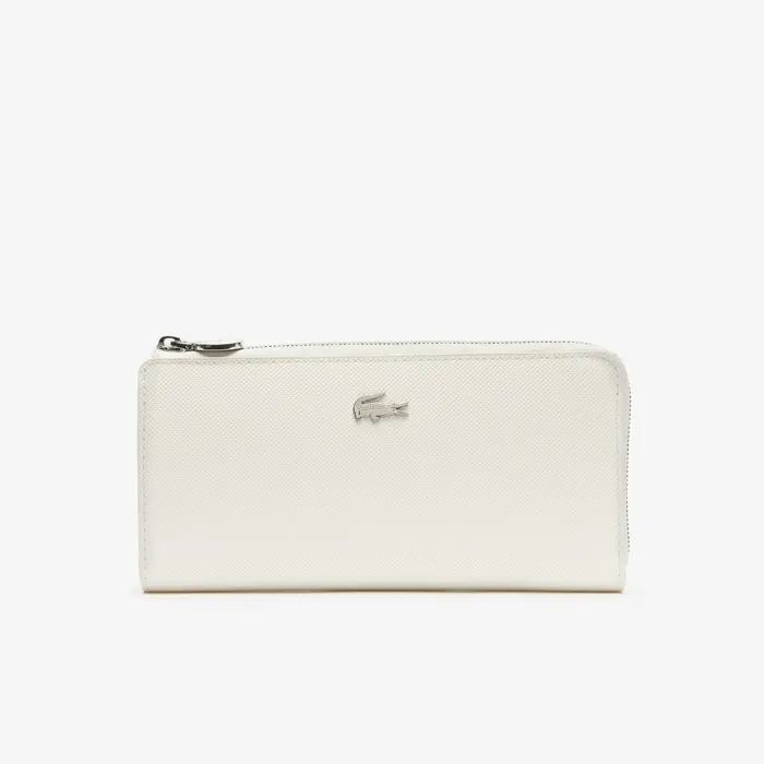 Daily Classic Coated Canvas 10 Card Zip Wallet Marshmallow Womens Lacoste Small Leather Goods Popular Daily Classic Coated Canvas 10 Card Zip Wallet Marshmallow Womens Lacoste Small Leather Goods Popular