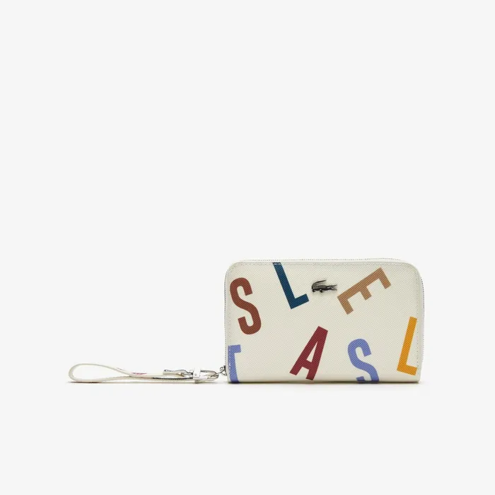 Daily Classic Printed Coated Canvas Wristlet Wallet Alphabet Egret Womens Lacoste Small Leather Goods Gift 4 You Daily Classic Printed Coated Canvas Wristlet Wallet Alphabet Egret Womens Lacoste Small Leather Goods Gift 4 You
