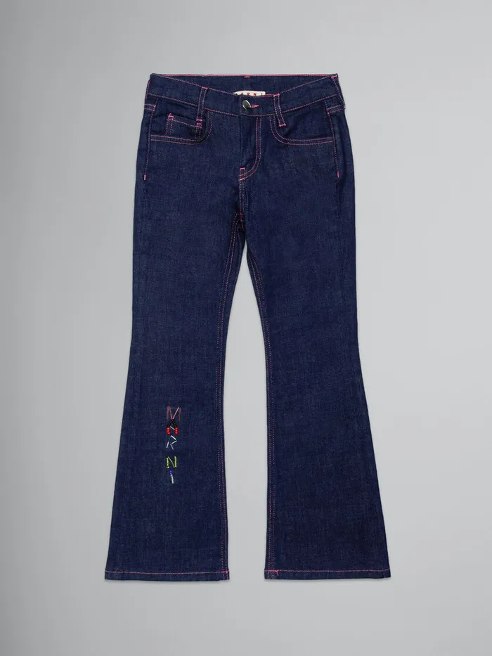 Dark Blue Bootcut Jeans Kids Marni