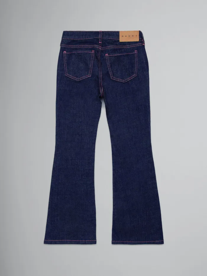 Dark Blue Bootcut Jeans Kids Marni