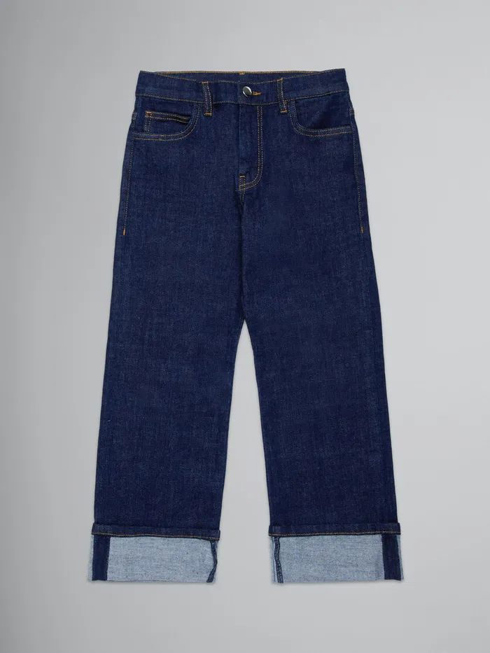 Dark Blue Regular Jeans Kids Marni