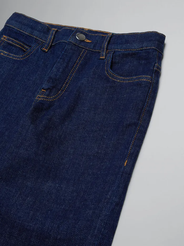 Dark Blue Regular Jeans Kids Marni