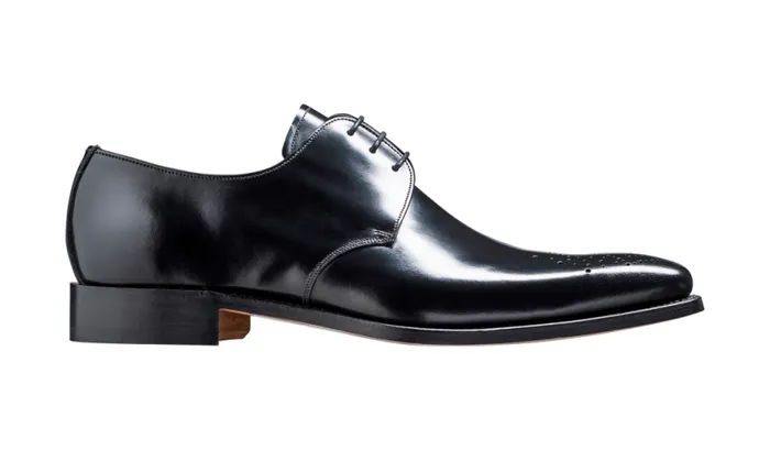 Darlington 8211 Black HiShine Mens Barker Shoes Brogues