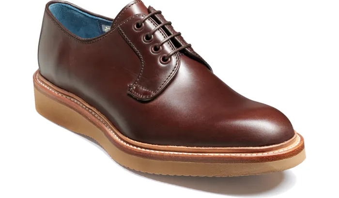Dean 8211 Chocolate Hand Painted Mens Barker Shoes Derbys