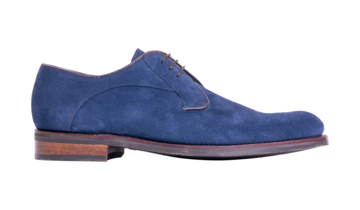 Derby 8211 Navy Suede Mens Barker Shoes Derbys