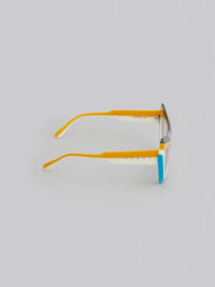 Devil039s Pool Striped Sunglasses WomenMen Marni Sunglasses