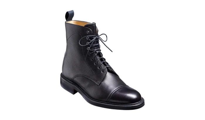 Donegal 8211 Black Grain Mens Barker Shoes Boots