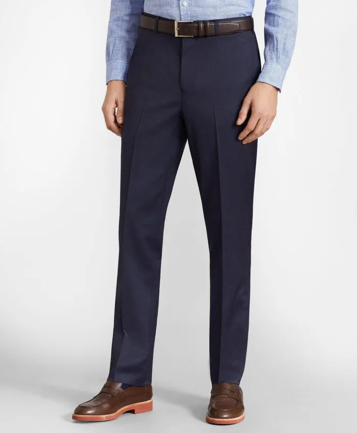 Dress Pants Men Brooks Brothers Brooks Brothers Flex MilanoFit Wool Trousers Blue Dress Pants Men Brooks Brothers Brooks Brothers Flex MilanoFit Wool Trousers Blue
