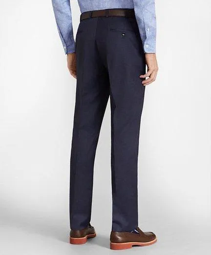 Dress Pants Men Brooks Brothers Brooks Brothers Flex MilanoFit Wool Trousers Blue