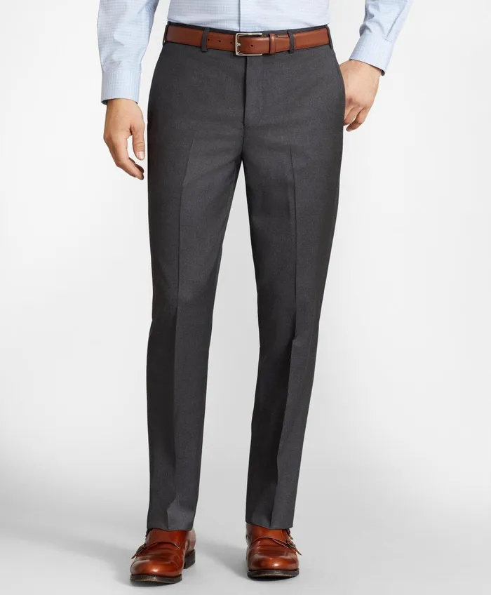 Dress Pants Men Brooks Brothers Brooks Brothers Flex RegentFit Wool Trousers Grey Dress Pants Men Brooks Brothers Brooks Brothers Flex RegentFit Wool Trousers Grey