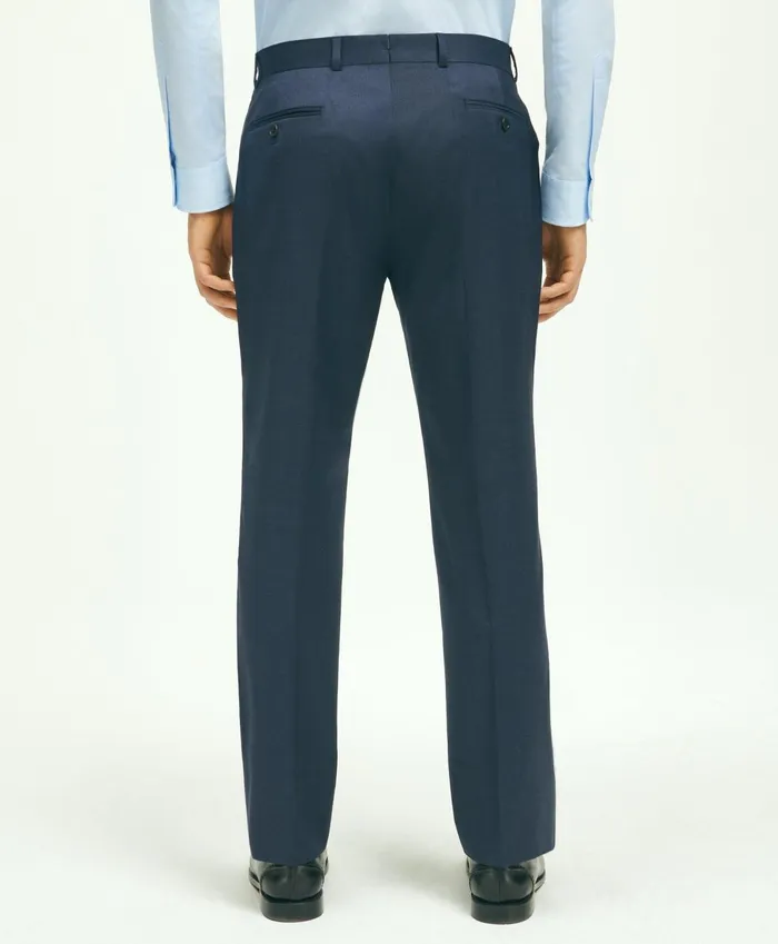 Dress Pants Men Brooks Brothers Classic Fit Wool 1818 Dress Pants Blue