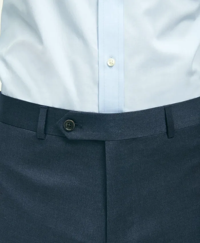Dress Pants Men Brooks Brothers Classic Fit Wool 1818 Dress Pants Blue