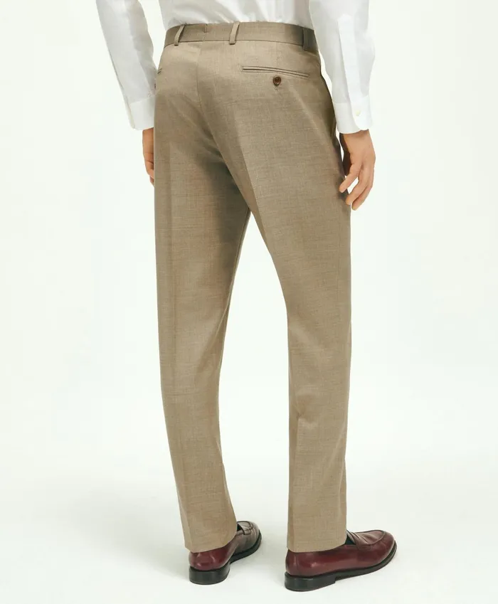 Dress Pants Men Brooks Brothers Classic Fit Wool 1818 Dress Pants Tan