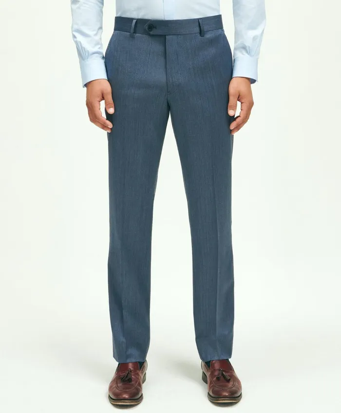 Dress Pants Men Brooks Brothers Classic Fit Wool Herringbone 1818 Dress Trousers Navy Dress Pants Men Brooks Brothers Classic Fit Wool Herringbone 1818 Dress Trousers Navy