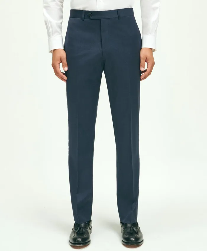 Dress Pants Men Brooks Brothers Slim Fit Wool 1818 Dress Pants Blue