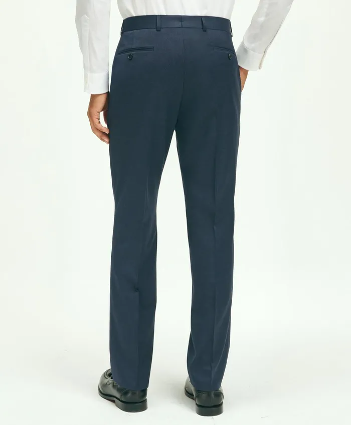 Dress Pants Men Brooks Brothers Slim Fit Wool 1818 Dress Pants Blue