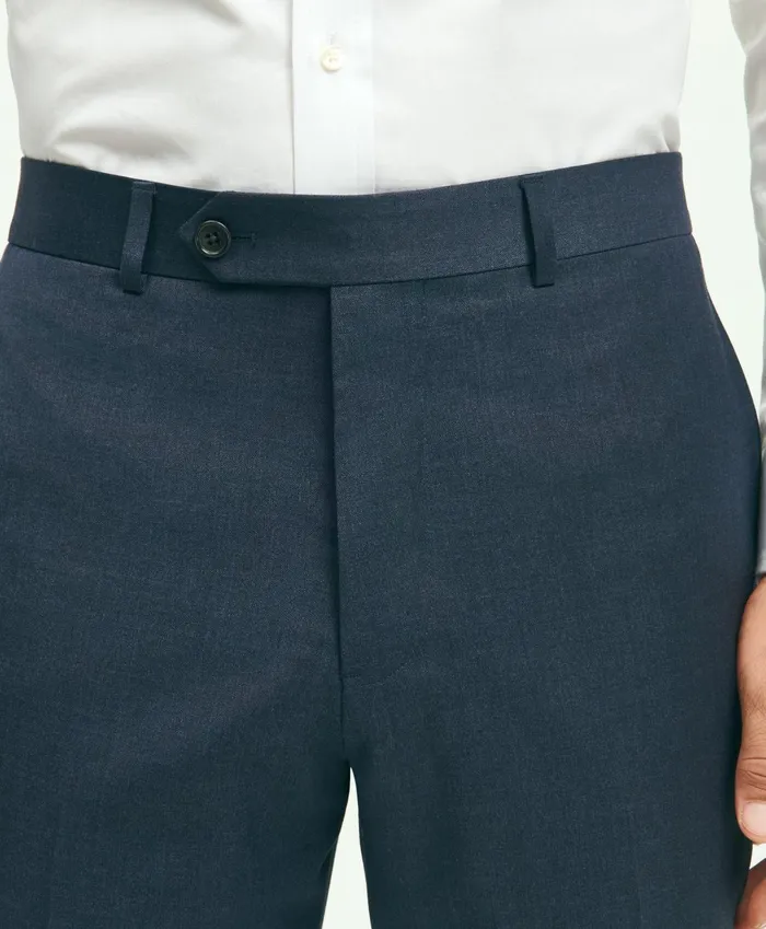 Dress Pants Men Brooks Brothers Slim Fit Wool 1818 Dress Pants Blue