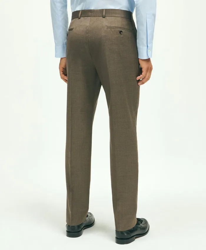 Dress Pants Men Brooks Brothers Slim Fit Wool 1818 Dress Pants Brown