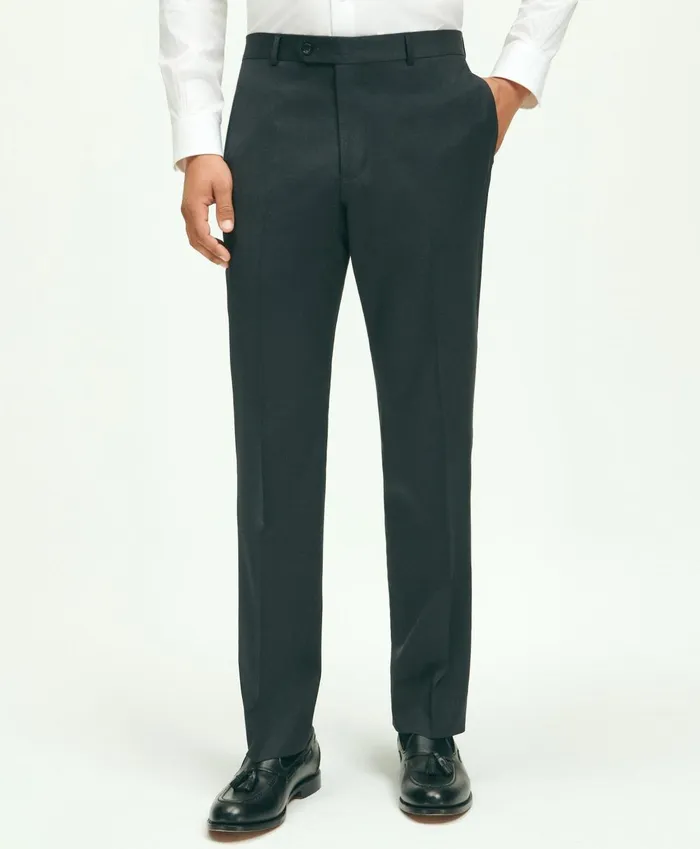 Dress Pants Men Brooks Brothers Slim Fit Wool 1818 Dress Pants Charcoal