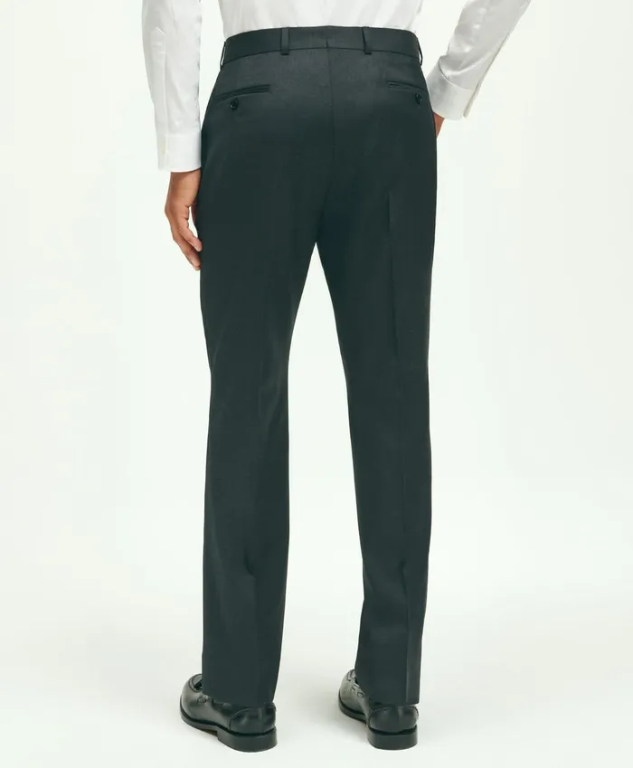 Dress Pants Men Brooks Brothers Slim Fit Wool 1818 Dress Pants Charcoal