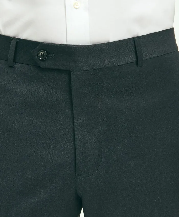 Dress Pants Men Brooks Brothers Slim Fit Wool 1818 Dress Pants Charcoal