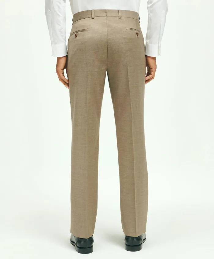 Dress Pants Men Brooks Brothers Slim Fit Wool 1818 Dress Pants Tan