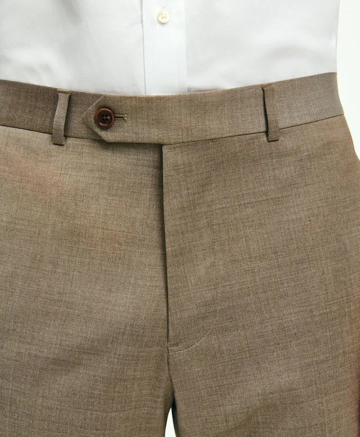 Dress Pants Men Brooks Brothers Slim Fit Wool 1818 Dress Pants Tan