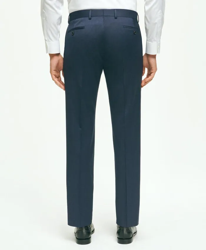 Dress Pants Men Brooks Brothers Traditional Fit Wool 1818 Dress Pants Blue
