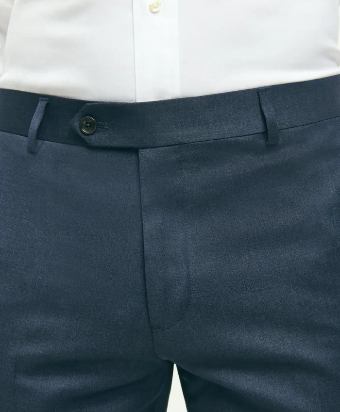 Dress Pants Men Brooks Brothers Traditional Fit Wool 1818 Dress Pants Blue