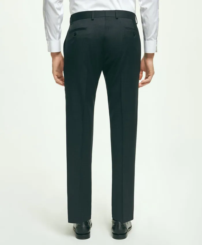 Dress Pants Men Brooks Brothers Traditional Fit Wool 1818 Dress Pants Charcoal