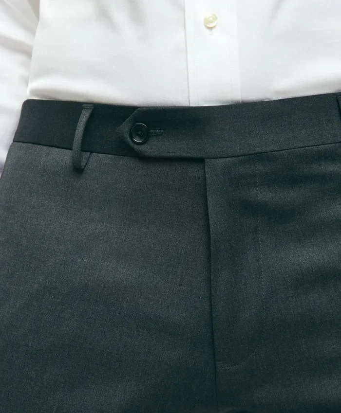 Dress Pants Men Brooks Brothers Traditional Fit Wool 1818 Dress Pants Charcoal