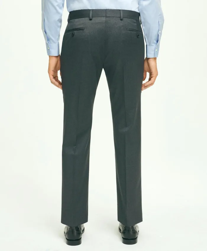 Dress Pants Men Brooks Brothers Traditional Fit Wool 1818 Dress Pants Grey
