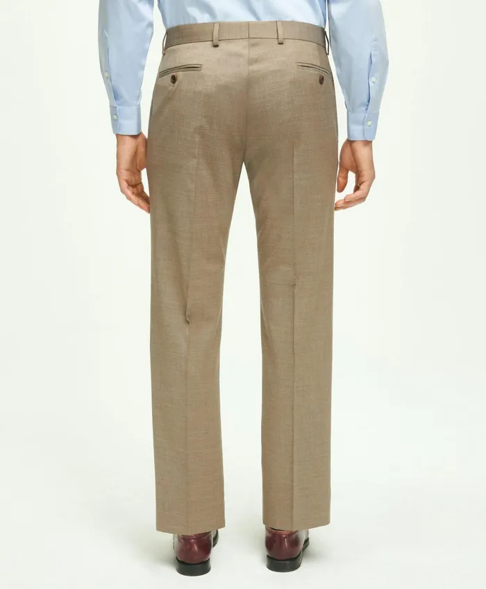 Dress Pants Men Brooks Brothers Traditional Fit Wool 1818 Dress Pants Tan